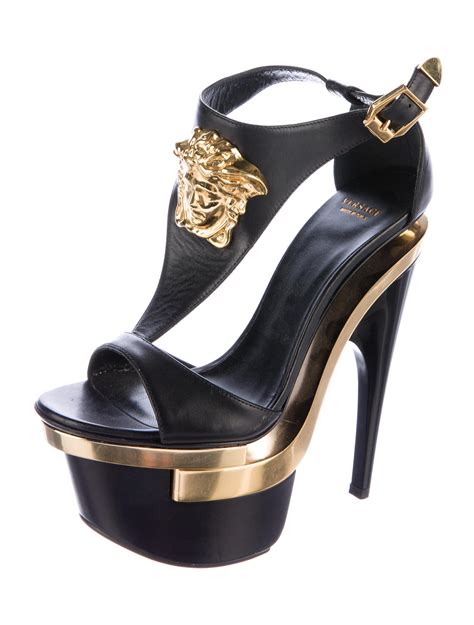 versace medusa platform sandal|Versace Medusa flats sandals women.